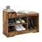 Storage Bench with Drawer and Open Shelves for Entryway and Shoes